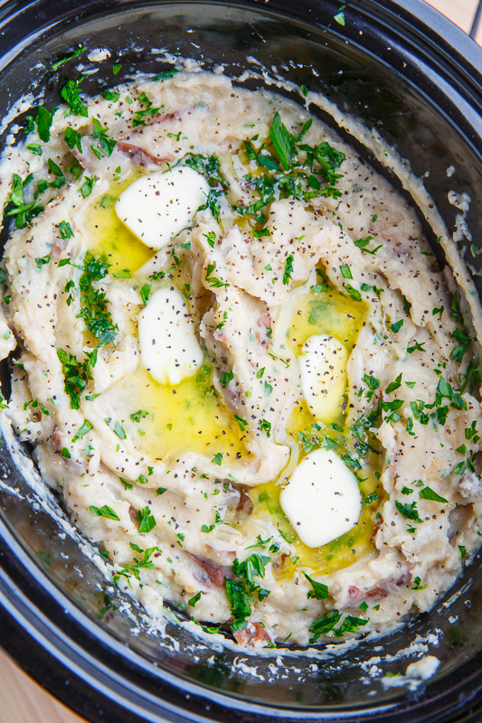 Slow Cooker Garlic Mashed Potatoes Slow Cooker Garlic Mashed Potatoes