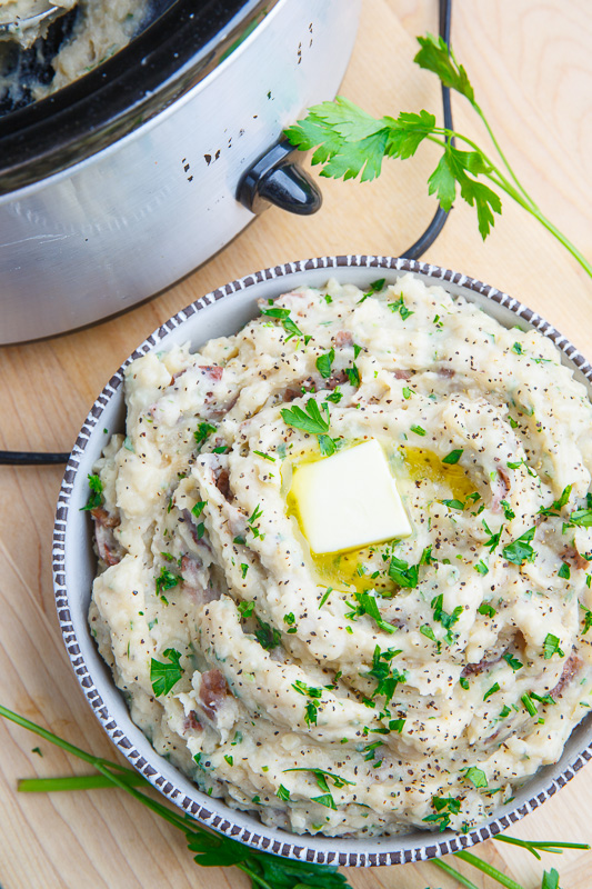 Slow Cooker Garlic Mashed Potatoes Slow Cooker Garlic Mashed Potatoes