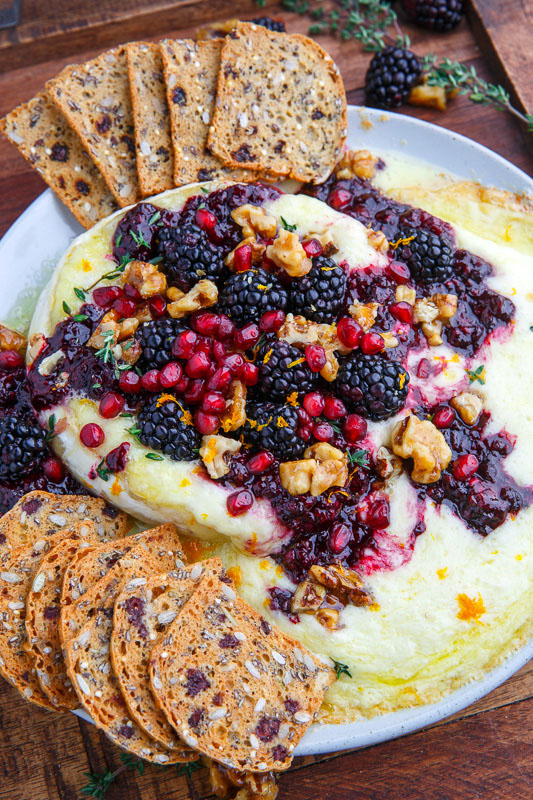Baked Brie with Blackberry Compote and Candied Walnuts Baked Brie with Blackberry Compote and Candied Walnuts