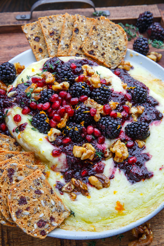 Baked Brie with Blackberry Compote and Candied Walnuts Baked Brie with Blackberry Compote and Candied Walnuts