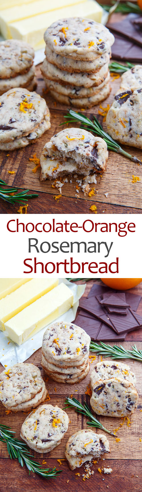Chocolate Orange Rosemary Shortbread Chocolate Orange Rosemary Shortbread
