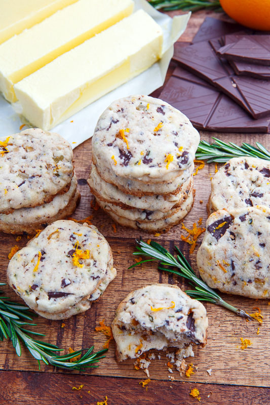 Chocolate Orange Rosemary Shortbread Chocolate Orange Rosemary Shortbread
