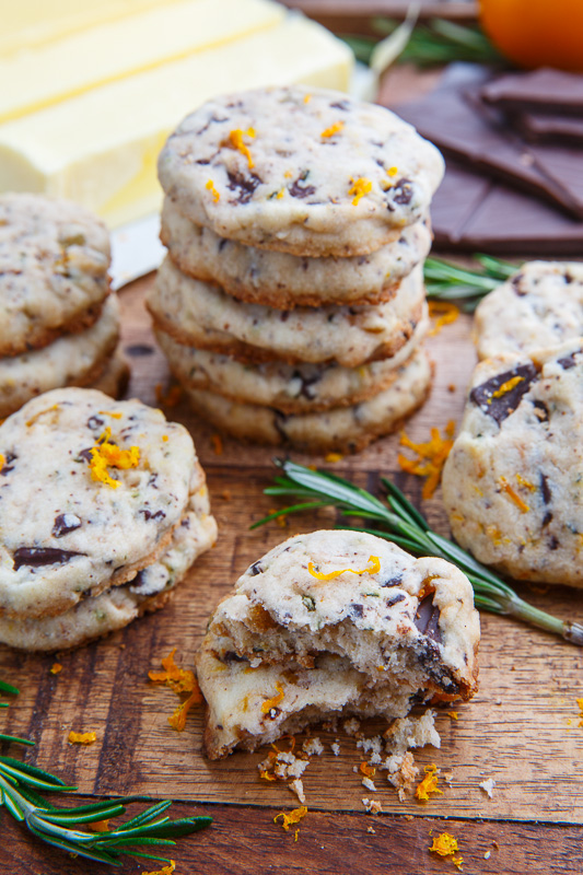 Chocolate Orange Rosemary Shortbread Chocolate Orange Rosemary Shortbread