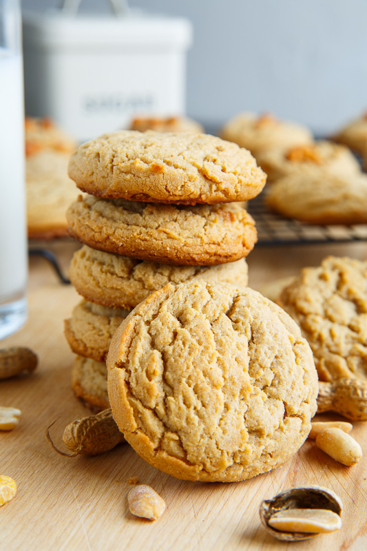 Thick and Chewy Peanut Butter Cookies Thick and Chewy Peanut Butter Cookies