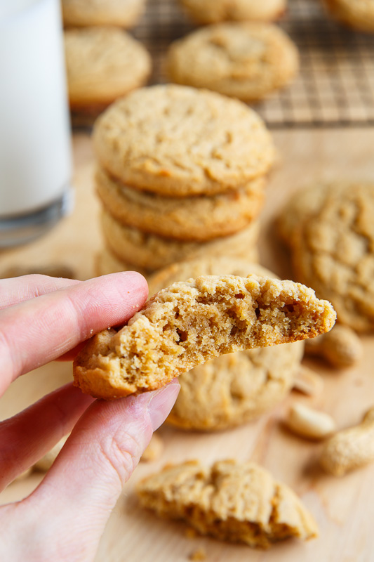 Thick and Chewy Peanut Butter Cookies Thick and Chewy Peanut Butter Cookies