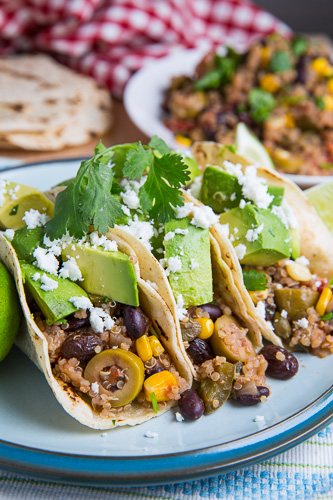 Black Bean, Corn and Quinoa Picadillo Tacos Black Bean, Corn and Quinoa Picadillo Tacos