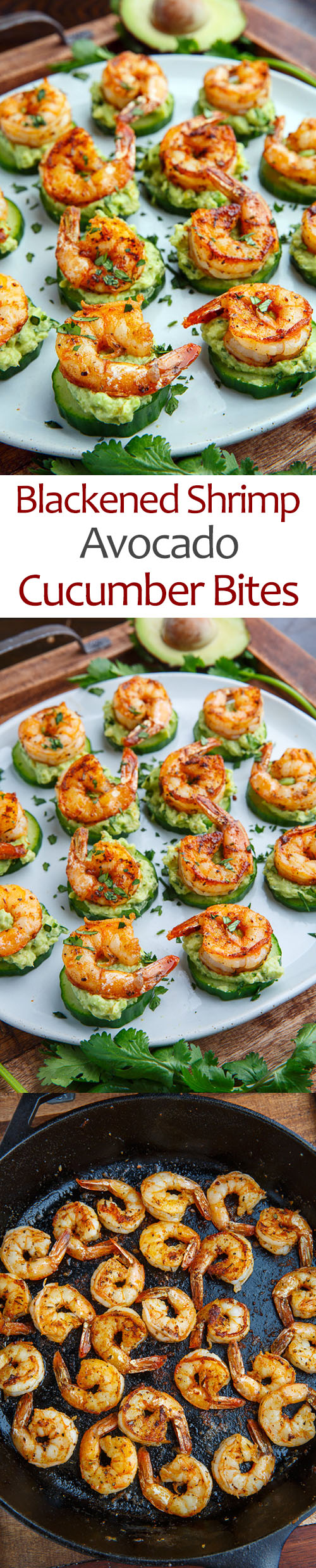 Blackened Shrimp Avocado Cucumber Bites Blackened Shrimp Avocado Cucumber Bites