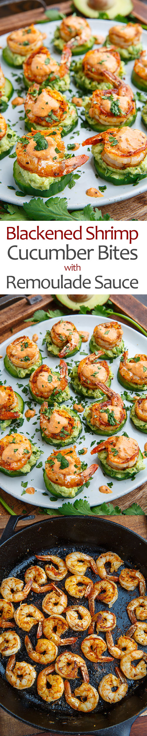 Blackened Shrimp Avocado Cucumber Bites with Remoulade Sauce Blackened Shrimp Avocado Cucumber Bites with Remoulade Sauce