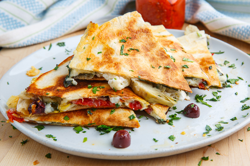 Mediterranean Quesadillas Mediterranean Quesadillas