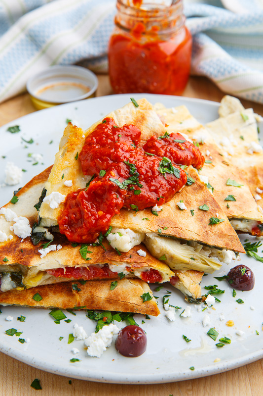 Mediterranean Quesadillas