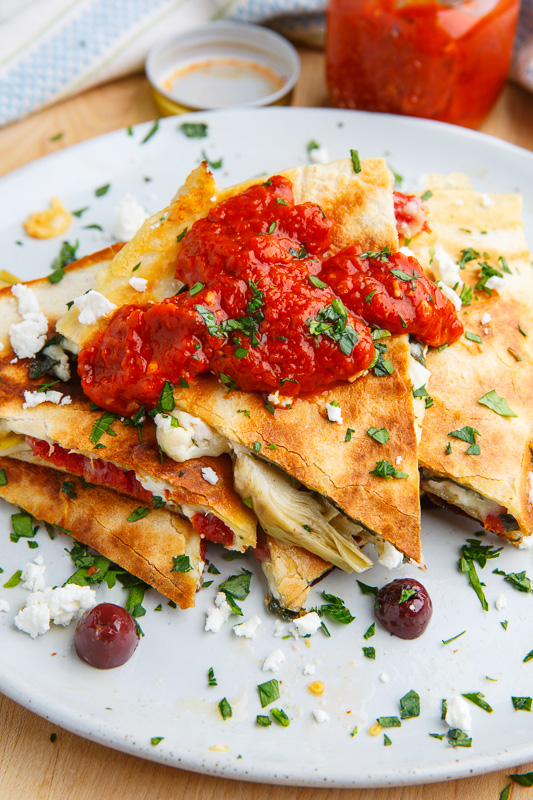 Mediterranean Quesadillas Mediterranean Quesadillas