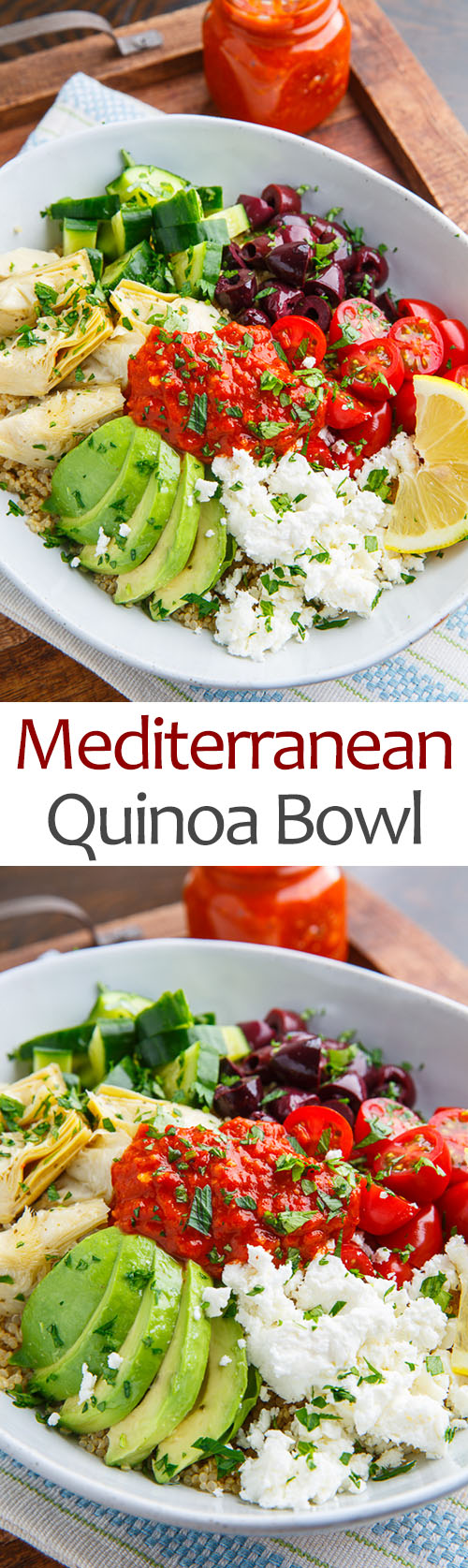 Mediterranean Quinoa Bowls with Romesco Sauce Mediterranean Quinoa Bowls with Romesco Sauce