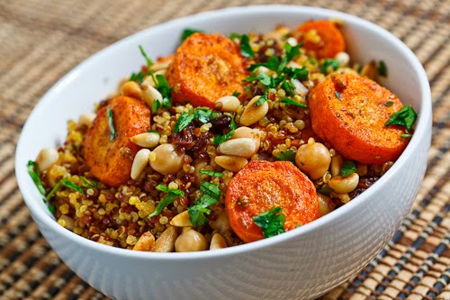 Moroccan Roasted Carrot and Chickpea Quinoa Salad Moroccan Roasted Carrot and Chickpea Quinoa Salad