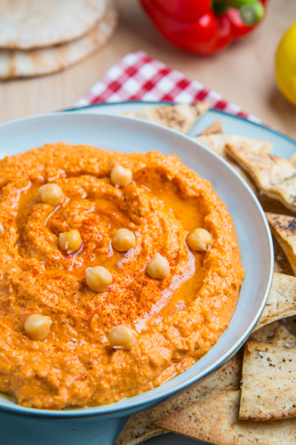 Roasted Red Pepper Hummus Roasted Red Pepper Hummus
