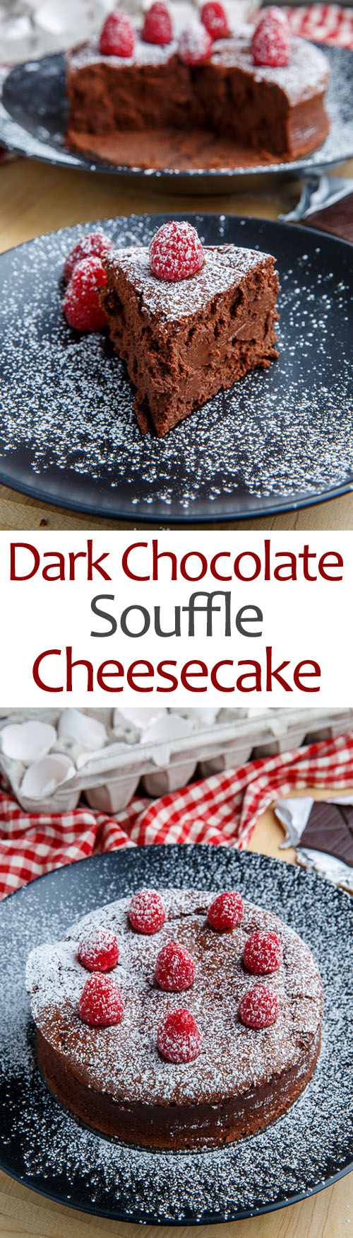 Dark Chocolate Souffle Cheesecake Dark Chocolate Souffle Cheesecake