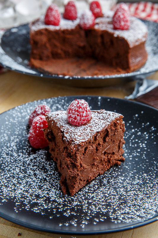 Dark Chocolate Souffle Cheesecake