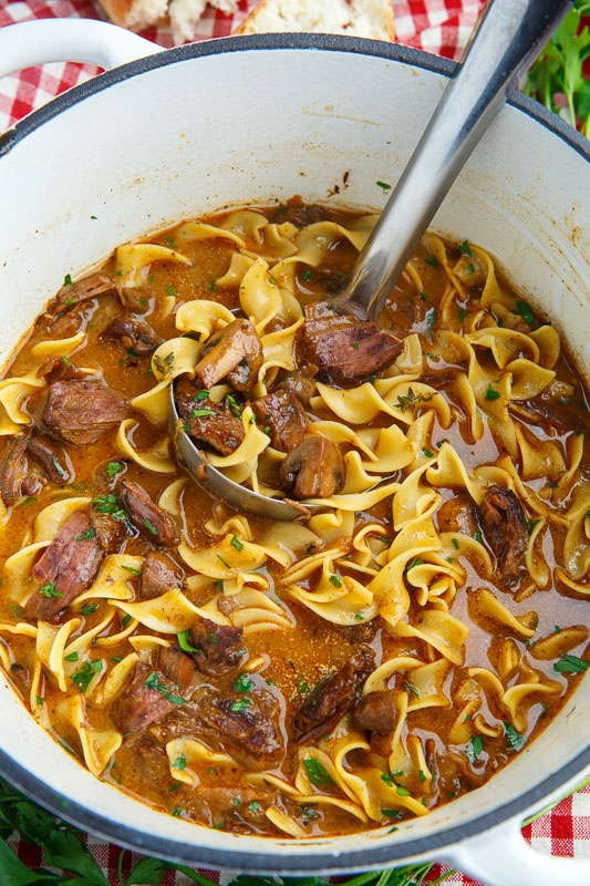 Slow Braised Beef Stroganoff Soup Slow Braised Beef Stroganoff Soup
