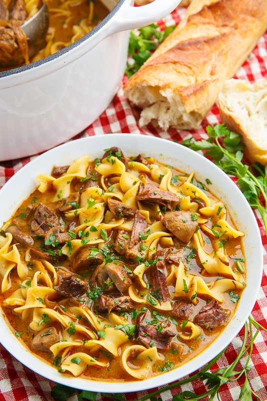 Slow Braised Beef Stroganoff Soup Slow Braised Beef Stroganoff Soup