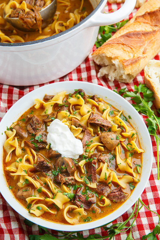 Slow Braised Beef Stroganoff Soup Slow Braised Beef Stroganoff Soup