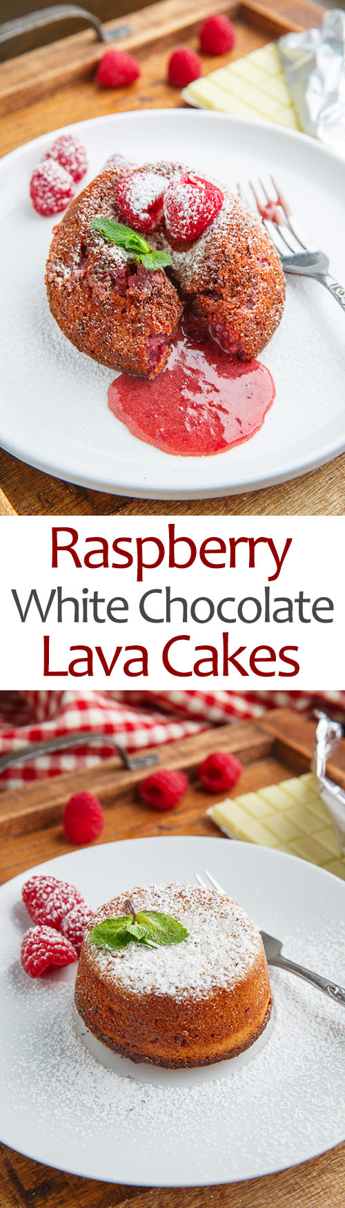 Raspberry White Chocolate Lava Cakes Raspberry White Chocolate Lava Cakes