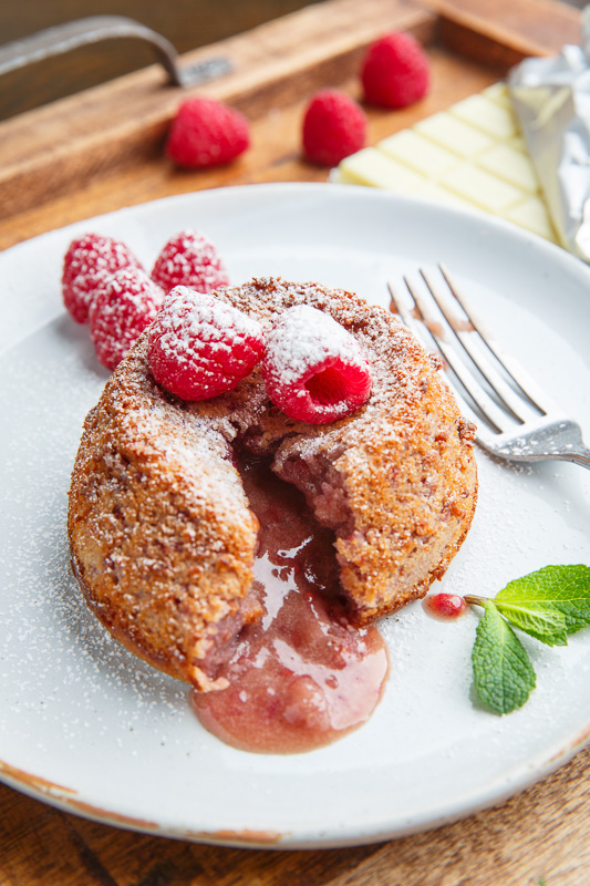 Raspberry White Chocolate Lava Cakes Raspberry White Chocolate Lava Cakes