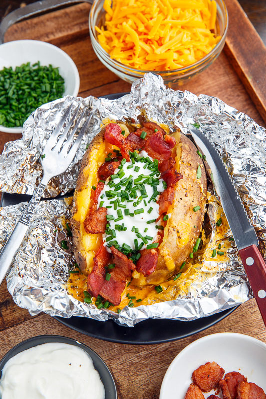 Slow Cooker Loaded Baked Potatoes Slow Cooker Loaded Baked Potatoes