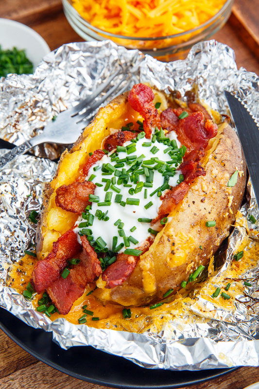 Slow Cooker Loaded Baked Potatoes Slow Cooker Loaded Baked Potatoes