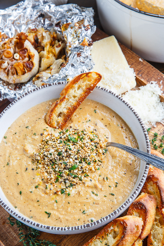 Asiago Roasted Garlic Cauliflower Soup Asiago Roasted Garlic Cauliflower Soup