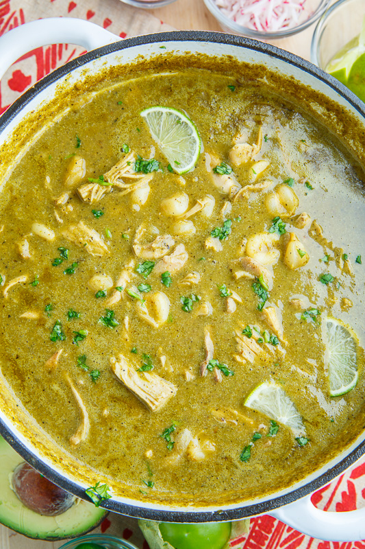 Pozole Verde de Pollo (Green Mexican Hominy and Chicken Soup) Pozole Verde de Pollo (Green Mexican Hominy and Chicken Soup)