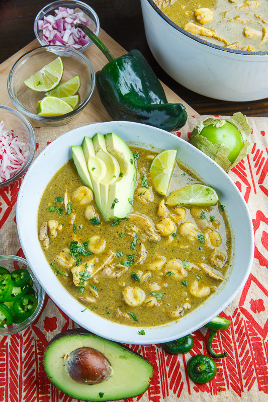 Pozole Verde de Pollo (Green Mexican Hominy and Chicken Soup) Pozole Verde de Pollo (Green Mexican Hominy and Chicken Soup)