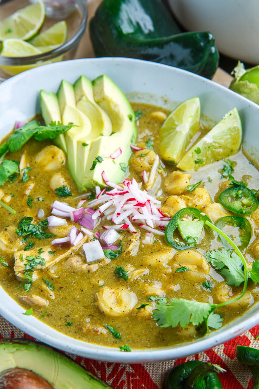 Pozole Verde de Pollo (Green Mexican Hominy and Chicken Soup) Pozole Verde de Pollo (Green Mexican Hominy and Chicken Soup)