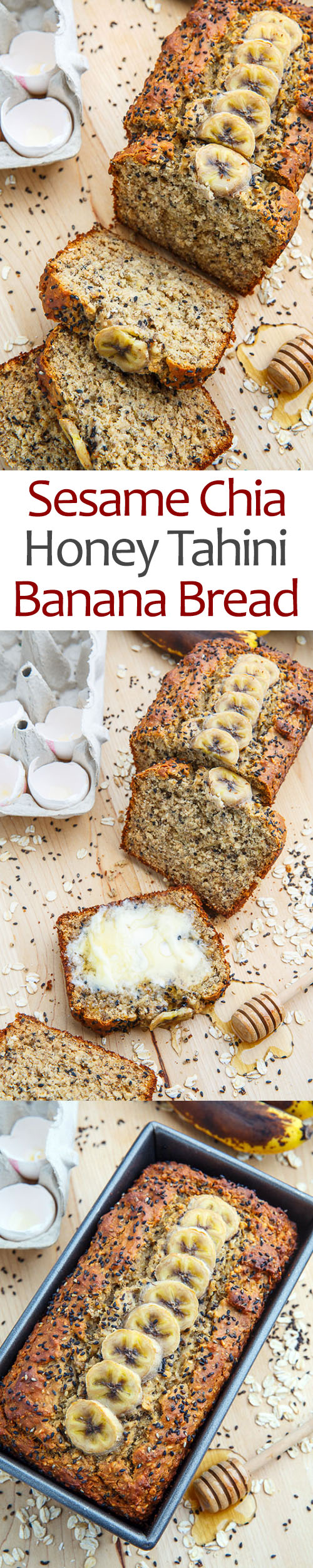 Sesame Chia Banana Bread with Honey and Tahini Sesame Chia Banana Bread with Honey and Tahini