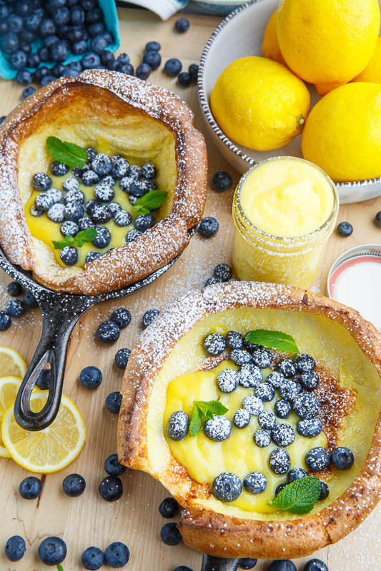 Dutch Babies with Lemon Curd and Blueberries Dutch Babies with Lemon Curd and Blueberries