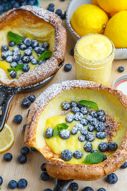 Dutch Babies with Lemon Curd and Blueberries Dutch Babies with Lemon Curd and Blueberries