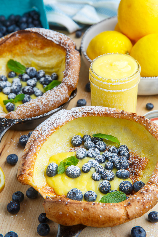 Dutch Babies with Lemon Curd and Blueberries Dutch Babies with Lemon Curd and Blueberries