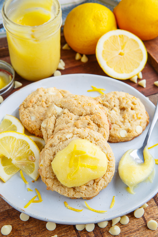 Lemon Curd White Chocolate Chip Cookies Lemon Curd White Chocolate Chip Cookies
