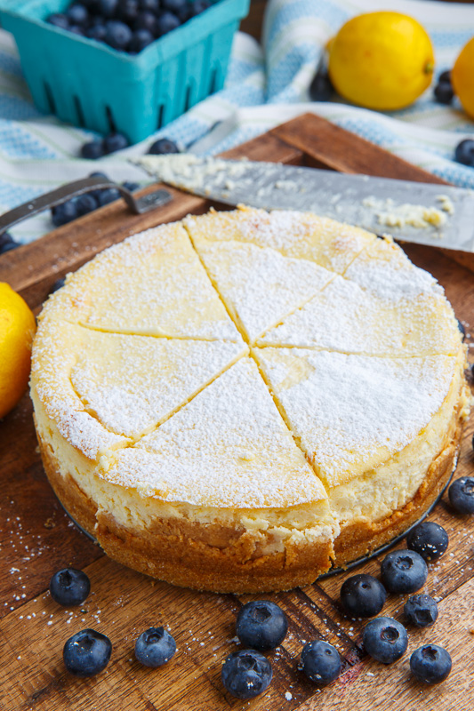 Lemon New York Style Cheesecake with Gingersnap Crust Lemon New York Style Cheesecake with Gingersnap Crust