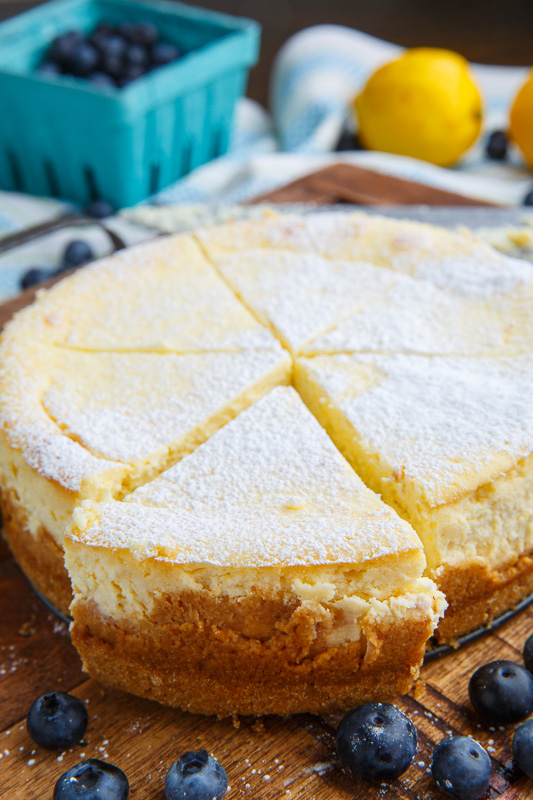 Lemon New York Style Cheesecake with Gingersnap Crust Lemon New York Style Cheesecake with Gingersnap Crust