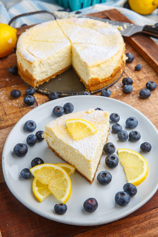 Lemon New York Style Cheesecake with Gingersnap Crust Lemon New York Style Cheesecake with Gingersnap Crust