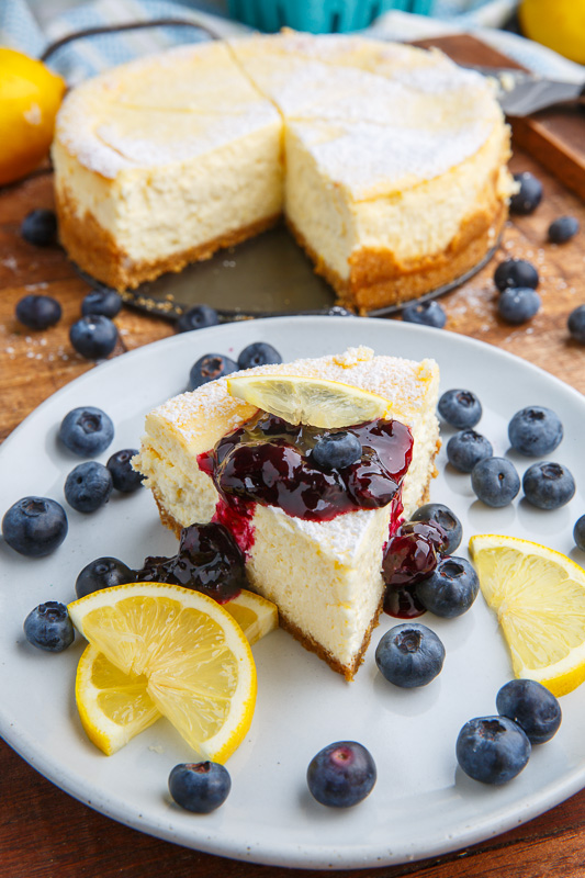 Lemon New York Style Cheesecake with Gingersnap Crust Lemon New York Style Cheesecake with Gingersnap Crust