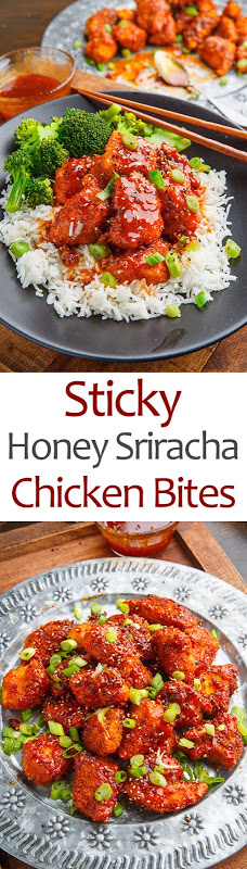 Sticky Honey Sriracha Chicken Bites Sticky Honey Sriracha Chicken Bites