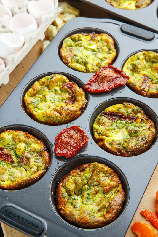 Spinach and Artichoke Egg Muffins Spinach and Artichoke Egg Muffins