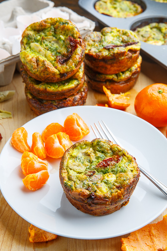 Spinach and Artichoke Egg Muffins Spinach and Artichoke Egg Muffins