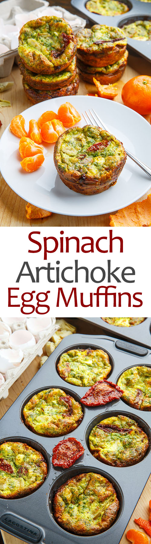 Spinach and Artichoke Egg Muffins with Sundried Tomatoes Spinach and Artichoke Egg Muffins with Sundried Tomatoes