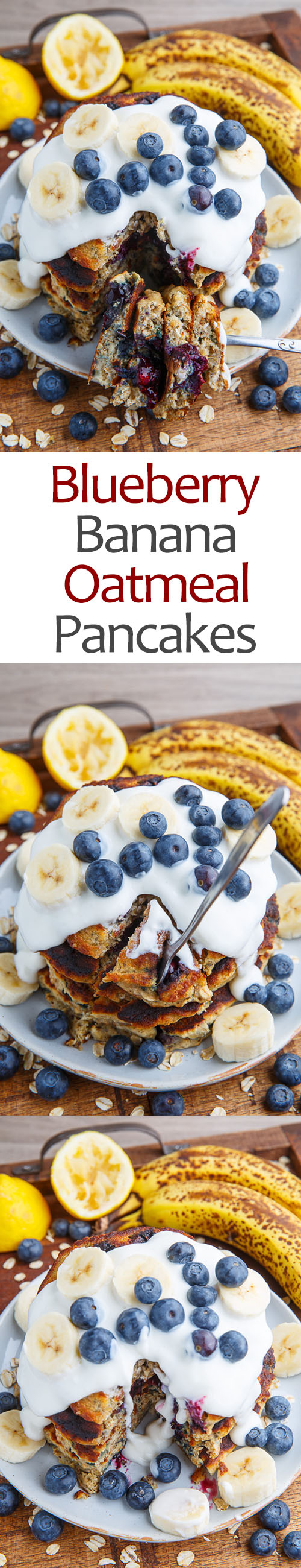 Blueberry Banana Oatmeal Pancakes Blueberry Banana Oatmeal Pancakes