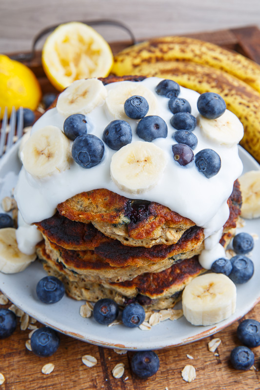 Blueberry Banana Oatmeal Pancakes Blueberry Banana Oatmeal Pancakes