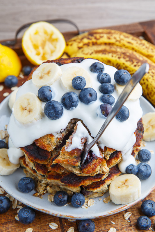 Blueberry Banana Oatmeal Pancakes Blueberry Banana Oatmeal Pancakes