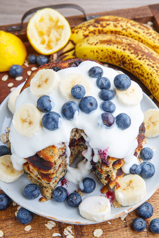 Blueberry Banana Oatmeal Pancakes Blueberry Banana Oatmeal Pancakes