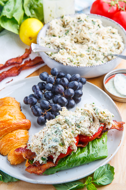 Lemon Basil Chicken Caesar Salad Sandwich Lemon Basil Chicken Caesar Salad Sandwich