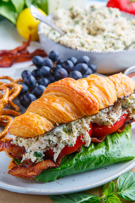 Lemon Basil Chicken Caesar Salad Sandwich Lemon Basil Chicken Caesar Salad Sandwich